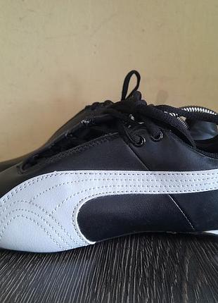 Кожаные кроссовки футзалки подростковые оригинал puma ferrari