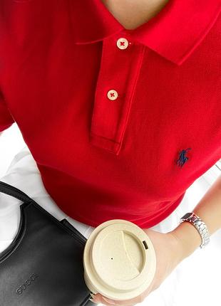 Новеньке червоне поло від checked polo lace-up shirt burberry kids t shirt white, оригінал❤️