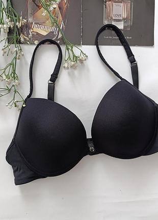 Бюстгальтер базовый бюст гладкий лиф черный george 32c 70c