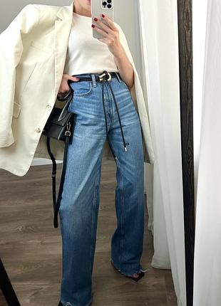 Джинсы палаццо широкие wide leg xxs 🖤