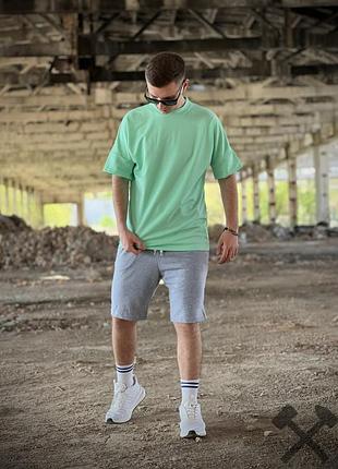 Летний комплект оверсайз футболка и шорты