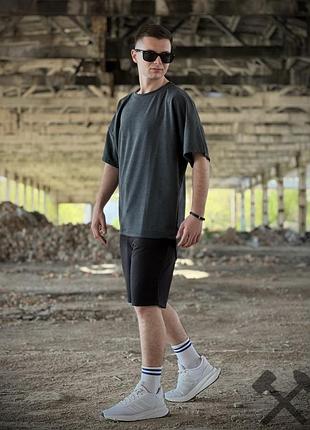 Літній комплект оверсайз футболка і шорти