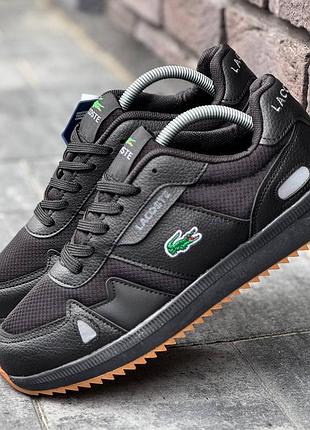 Кроссовки lacoste черные 40-44р6 фото