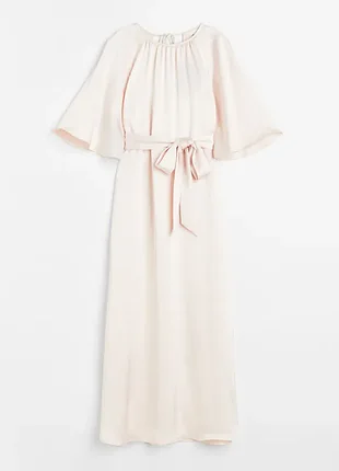 H&m ❤️ атласна сукня вечірня довга літня  м-l світло-рожеве