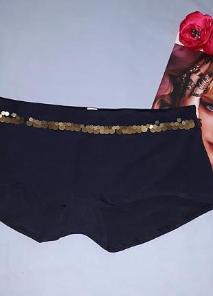 Низ от купальника женские плавки размер 50 / 16 черный матовый шортиками