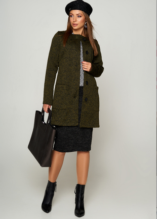 Кардиган з трикотажного полотна з ангорой і начосом теплий