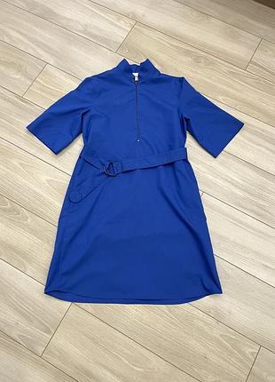 Akris punto / сукня з поясом / 100% бавовна / італія