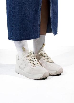 Женские кроссовки nike air force 1 wild grey скидка sale | smb4 фото