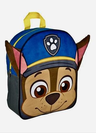 Рюкзак 🎒 детский с меховым принтом щенячий патруль чейз paw patrol nickelodeon (оригінал)
