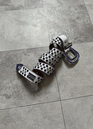 Ремінь унісекс y2k зі стразами b.b simon one size