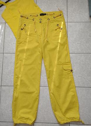 Супер брюки карго-джоггеры на лето, высокий рост