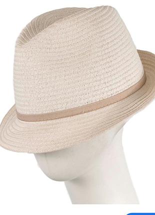 Дитячий капелюх літній капелюх соломʼяний базовий капелюх для дівчинки капелюх 52см