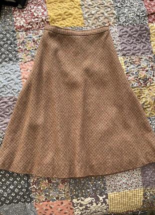 Юбка міді в клітинку