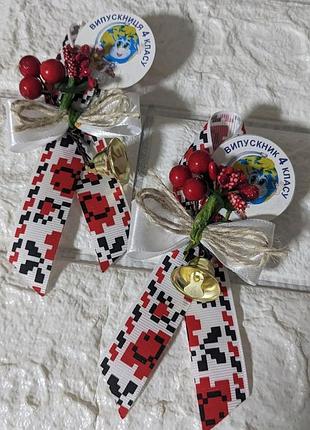 Бонбоньерка, выпуск, сад, первый класс, украшение, венчик, букеты, выпускной, выпускник