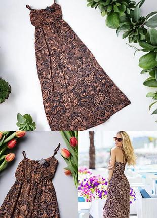 Красивое романтичное платье с узором пейсли new look petite этикетка