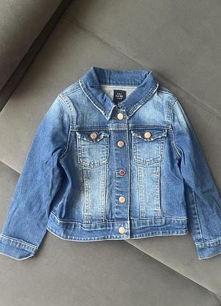 Джинсова куртка джинсівка коттонка 7-8р