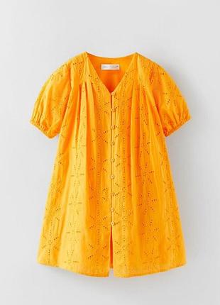 Летнее кружевное платье прошва zara