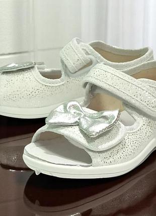 Ортопедические открытые тапочки капчики текстильные босоножки на липучках waldi валди ева бант