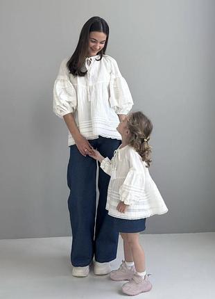 Блуза женская молочная