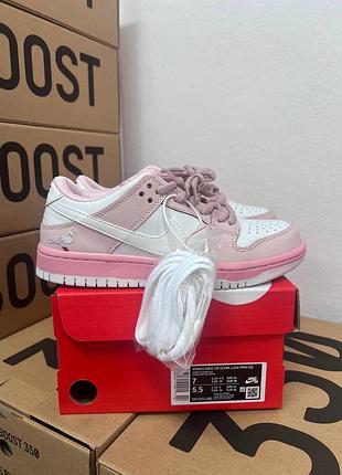 Кросівки жіночі nike dunk low pink-bird