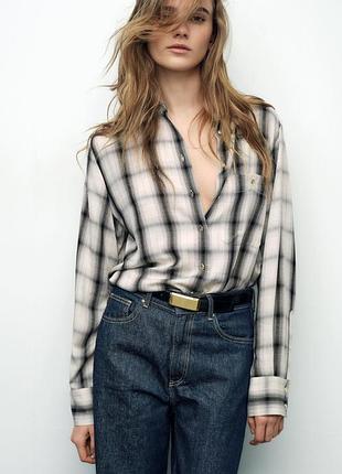 Нова сорочка в клітинку zara