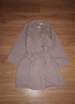 Женский льняной халат h&m