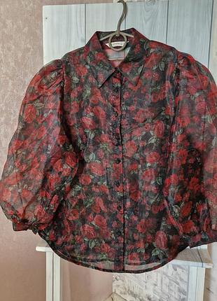 Невесомая блуза из органзы