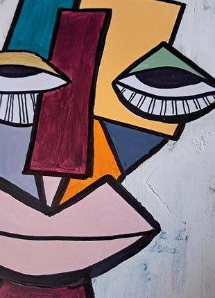 Веселая картина. кубизм. 