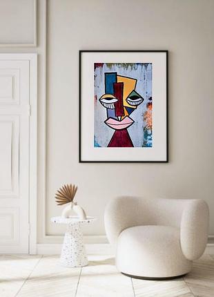 Веселая картина. кубизм. 