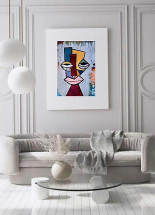 Веселая картина. кубизм. 
