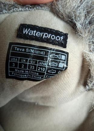 Зимові чоботи чобітки ботінки teva✋ waterproof / оригінал ✋5 фото