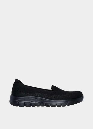 Жіночі сліпони skechers / оригінальні сліпони чорного кольору