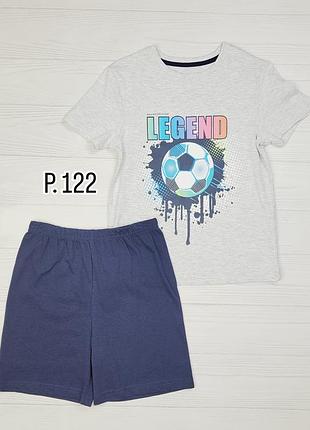 Пижама футболка шорты летний костюм для мальчика primark p. 122