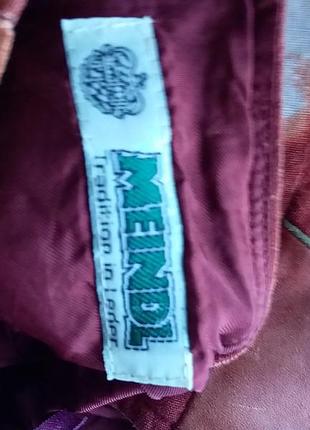 Довга спідниця в підлогу льон принт шкіра баварія вінтаж ретро трапеція годе рибка7 фото