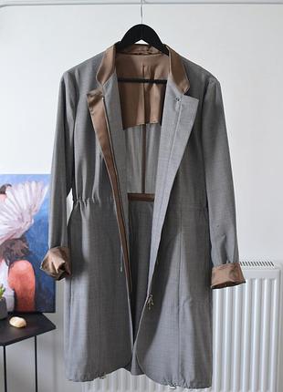 Шерстяное летнее пальто brunello cucinelli