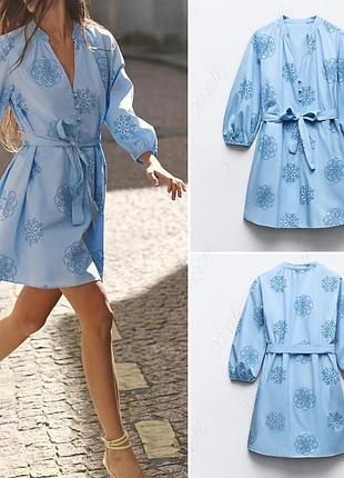 Zara блакитна сукня зара