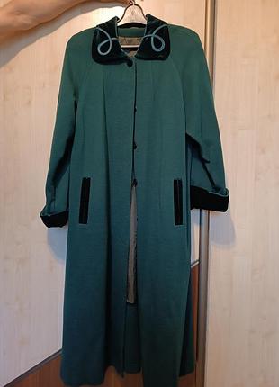 Якісне трикотажне пальто батал