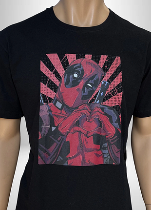 Футболка чоловіча чорна deadpool артикул: ts0038