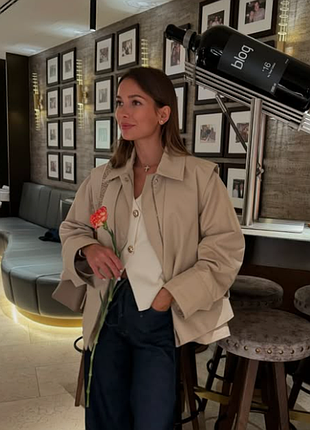 Куртка и жилет 2 в 1 оверсайз zara