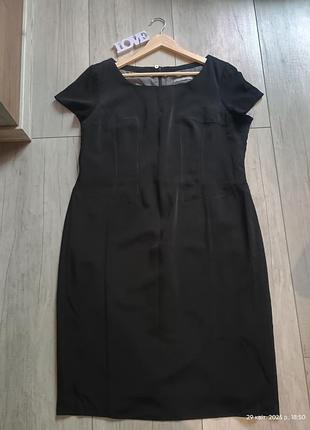 Черное платье сарафан р.20 платье батал