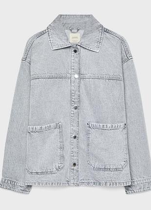 Джинсовая куртка stradivarius p.l