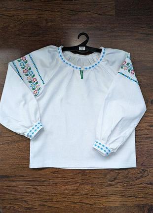 Вишиванка вишита сорочка дитяча (для дівчинки) handmade