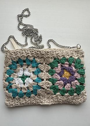 Сумка клатч кроше