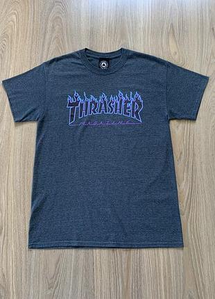Чоловіча рідкісна оригінальна бавовняна футболка з принтом thrasher