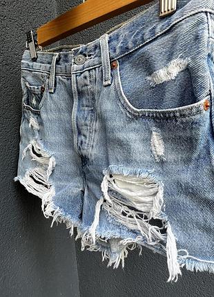 Джинсові жіночі шорти levis 501 (оригінал) р.24
