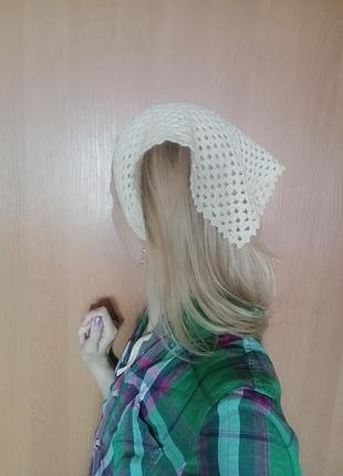 Платок модный сейчас и спасёт вас от горячего солнца 💯% бавовна