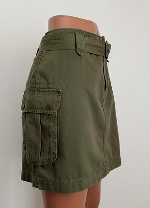Коттоновая юбка с карманам и
      denim
