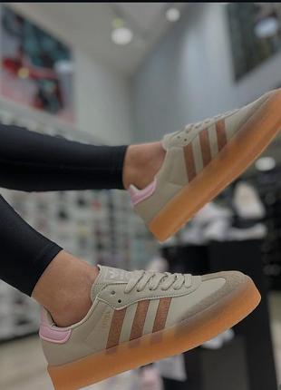 Жіночі кросівки adidas samba на платформі