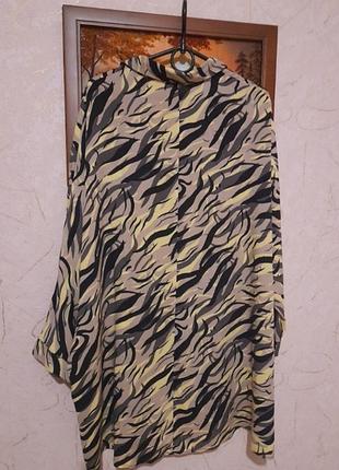 Жіноча нова сорочка  віскоза  оверсайз  topshop