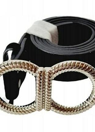 Женский бархатный ремень с серебряной пряжкой ladies belt 85см.